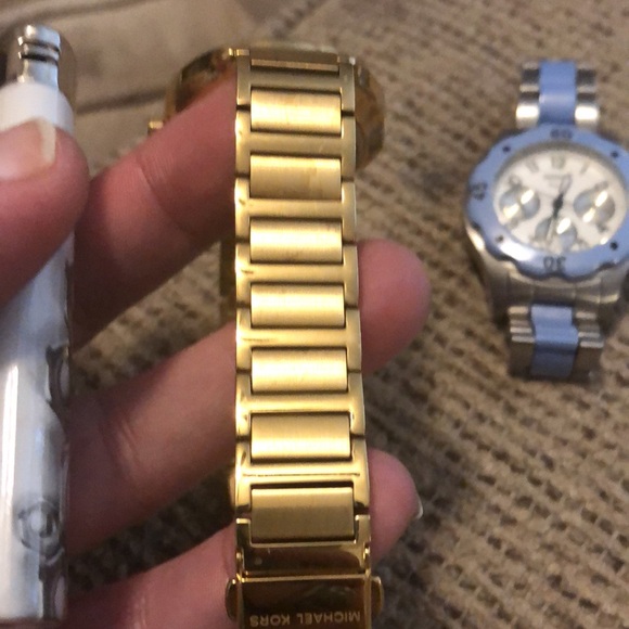 Michael Kors Star Gazer-Gold Tone Ladies Watch-Black Crystalline Face, SS - Picture 9 of 10